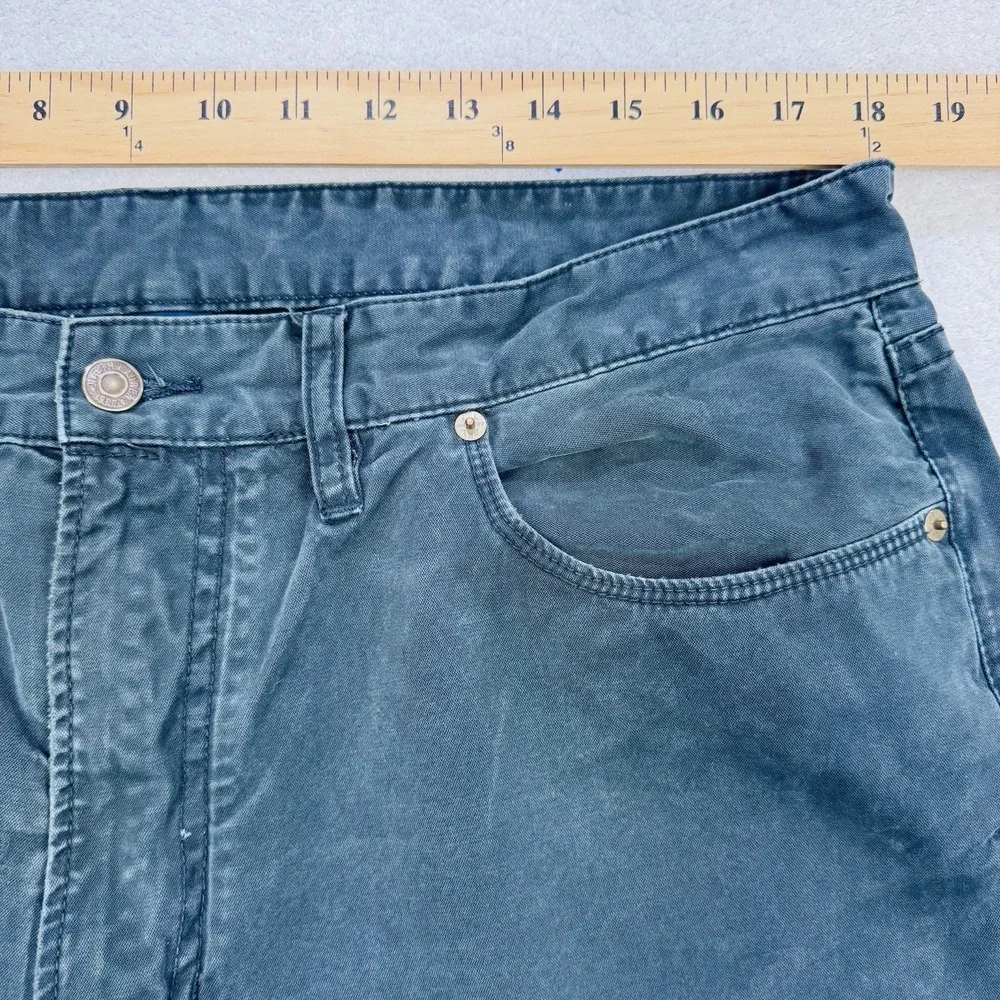Polo Ralph Lauren Chino 5 Pocket Pants Men 38x32 Navy Distress Straight Red Pony